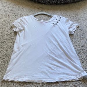 Lace up t shirt
